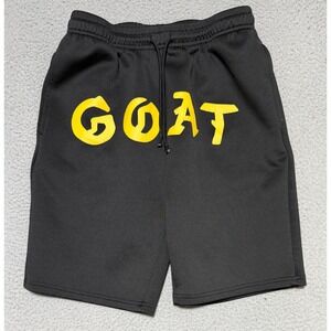 Public Record Black & Gold GOAT Sweat Shorts Mens Small